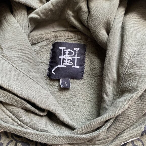 Ed Hardy Green Dragon Pullover Hoodie Small - Picture 4 of 5